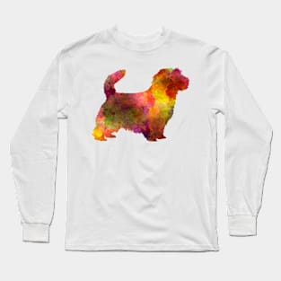 Norfolk Terrier in watercolor Long Sleeve T-Shirt